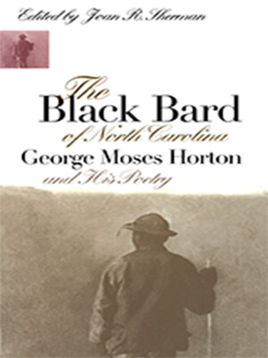 cover image of The Black Bard of North Carolina